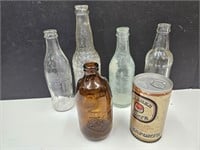 Vintage Beverage Bottles Coke,Bazos, Indy