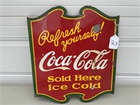 Coca Cola sculptured flange sign