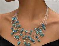 (Sealed/New)Layered Pearl Necklace for Women