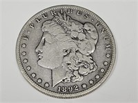 1892 S Morgan Silver Dollar Coin