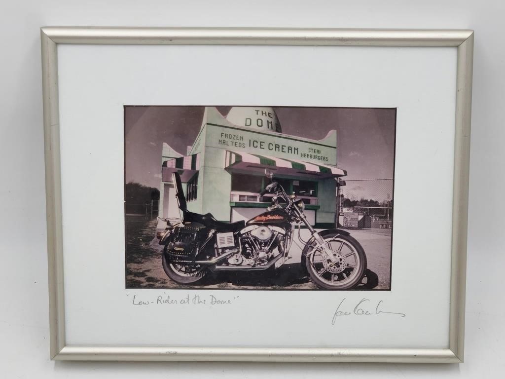 JAN KAULINS Autographed Harley Davidson Photo Art