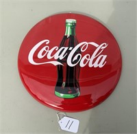 Coca Cola round metal sign 1990 (16")