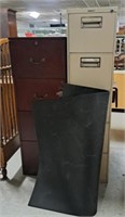 5 & 4 Drawer File Cabinets, Rubber Mat