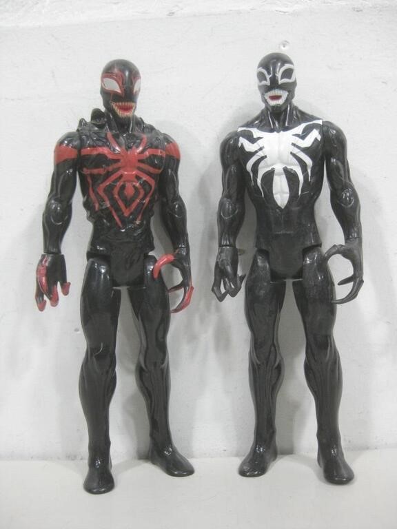 Two 11"  Symbiote Spider-Man Figures