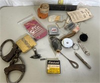 Antique Prison Handcuffs Iron Rust Adjus