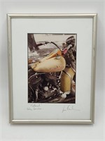 JAN KAULINS Autographed Harley Davidson Photo Art