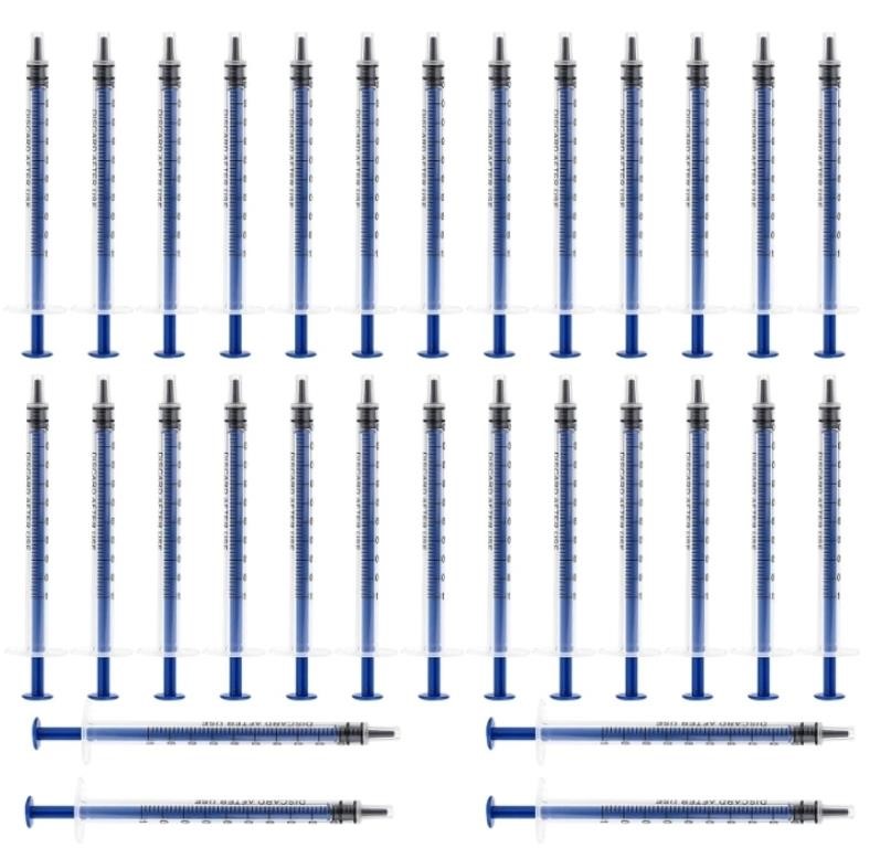 (Sealed/New)
30Pcs 1Ml Plastic Syringes
