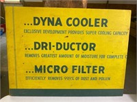 Vintage sign. Dyna Cooler Dri Ductor Micro