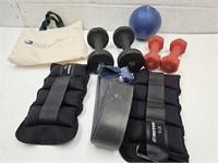 Weights,  Medicine Ball ,& Ankle Weights