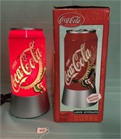 Coca Cola rotating Lamp (works) 15" tall
