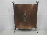 24"x 18.5" Vtg Copper & Brass Fireplace Guard