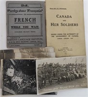WW1 Canadian Military Postcards, Documents,