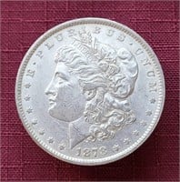 High Grade 1878-P US Morgan Silver Dollar Coin