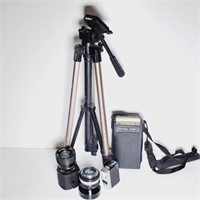 Vivitar camera lenses and battery pack