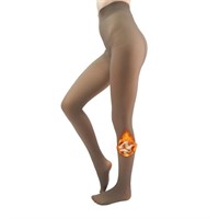(Size: S-M) New X-CHENG Fleece Lined Tights Sheer