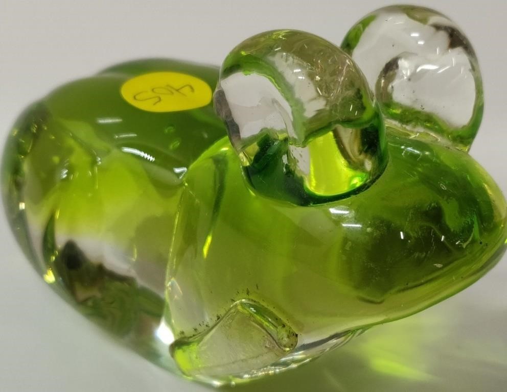 Frog Art Glass Piece  Unique