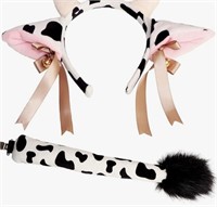 (NoBox/New)Tequise Cow Ears and Tail Set- Cow