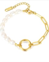 New Charm Gold Beads Chain Bracelet for Women