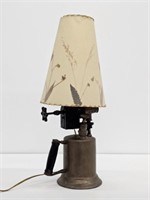 CLAYTON & LAMBERT 1921 TORCH LAMP - 20.25" TALL
