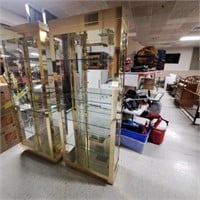 Brass Bound Glass Showcase