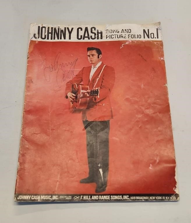 1959 Autographed Songbook Johnny Cash Horton Etc.