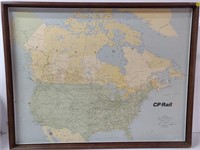 CP Rail Framed Map