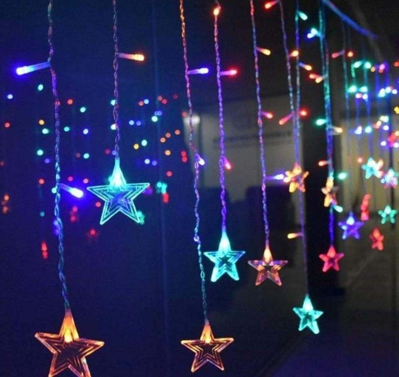 (New) Curtain String Lights, String Star Lights