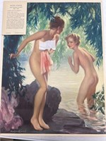 Vtg Water Nymphs Nude Art Risque Swimming