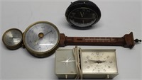 Retro Alarm Clocks & Barometer
