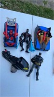 Batman and Spider-Man vehicle and toy lot Eric Wit