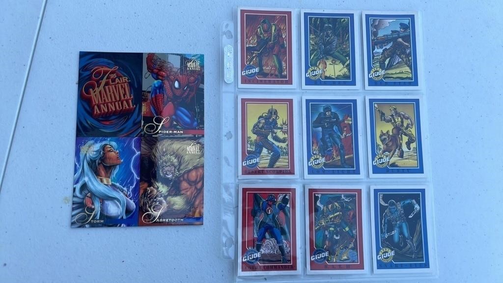 1995 Flair Marvel Annual: Double-Sided 4-Card Uncu