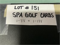 Spa Golf cards 2004 SP authentic (89 cards)  etc