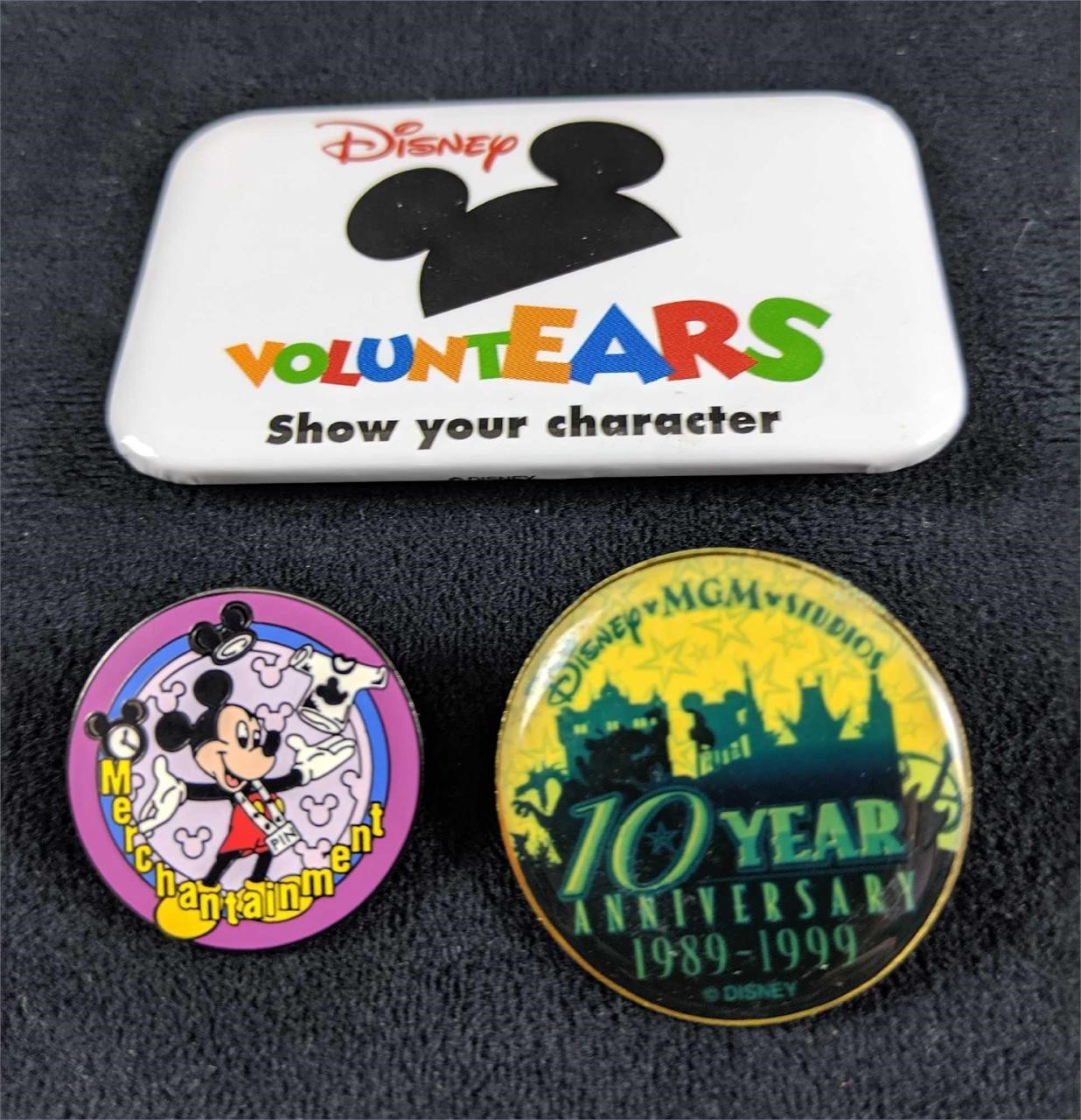 Lot Of Three Disney Cast Member Pins