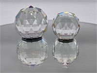 CUT CRYSTAL IRIDESCENT PAPER WEIGHTS -1.5" X 1.75"