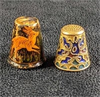 Interesting Thimbles Thimble from India Hand Paint