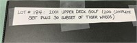 2001 Upper Deck Golf (200 complete set plus)
