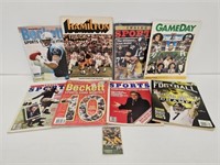 8 FOOTBALL MAGAZINES INCL. 1972 CFL ILLUSTRATED