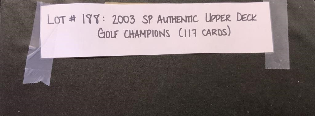 2003 SP Authentic Upper Deck Golf Champions