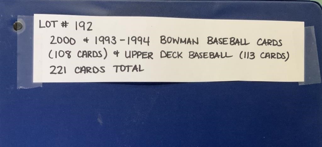 2000 & 1993-1994 Bowman Baseball Cards (108 cards)