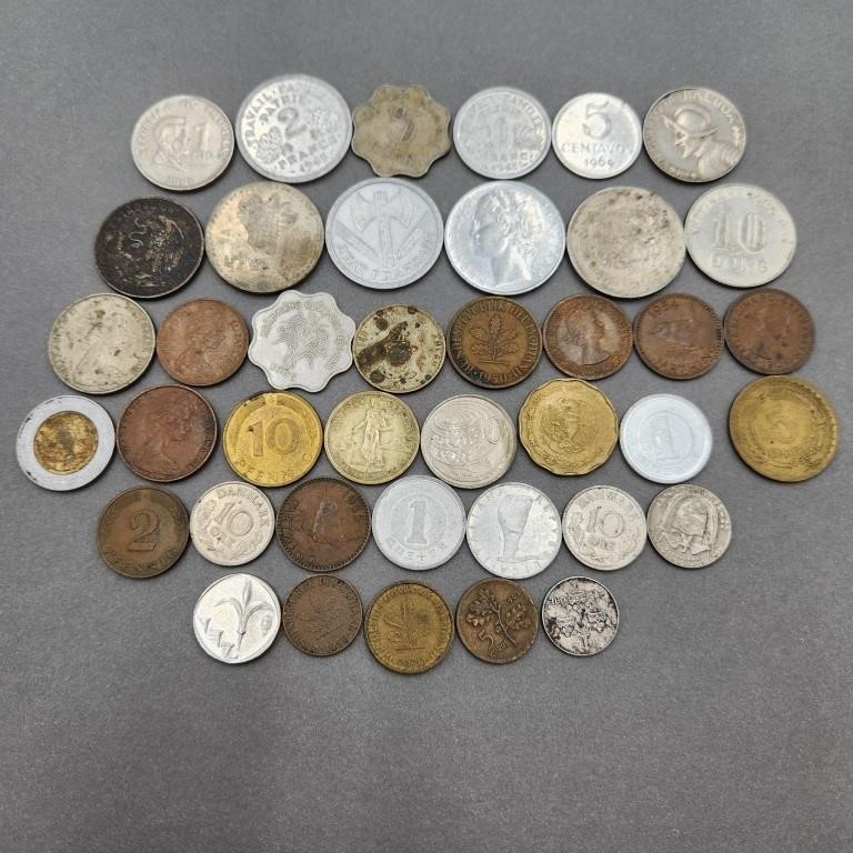 40 VTG, Collectible Foreign Coins Collectors