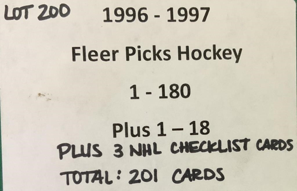 1996-1997 Fleer Hockey Cards, Complete Set