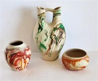 Namadji Pottery Wedding Jug Vase & Bowl