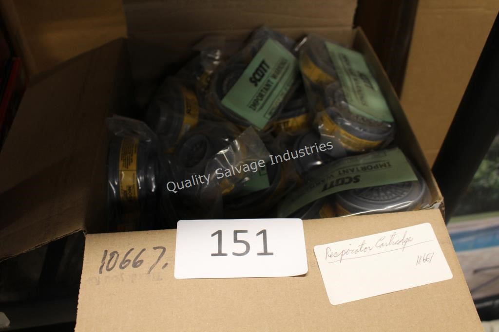 box of respirator cartridges