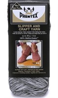 (new)Phentex Slipper & Craft Yarn, 3 Ounce, Black