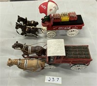 Coca Cola Horse & Wagon sets repro