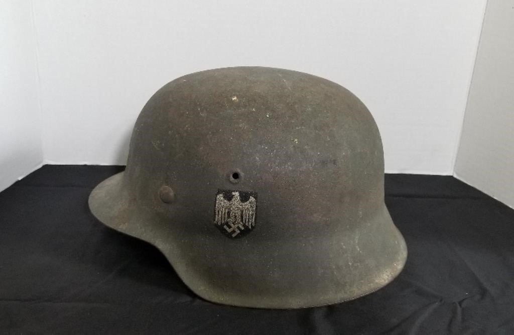 WW II German Helmet, Marked ET68,