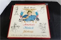 Box Set of Vintage Burl Ives Records and