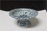 A Blue and White Antique Altar Dish