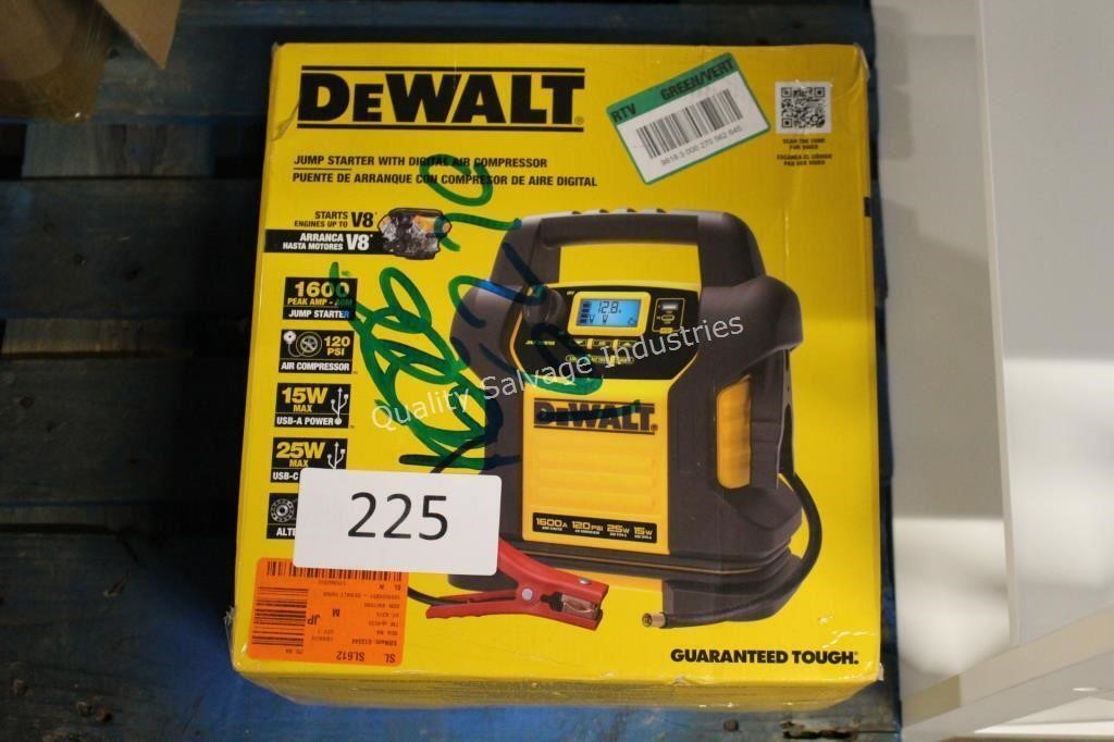 dewalt jump starter/digital air compressor