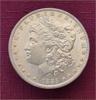 High Grade 1885-P US Morgan Silver Dollar Coin